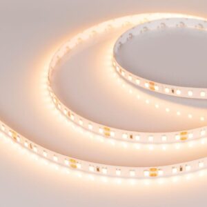 Лента светодиодная RT-A120-8mm 24В Warm 2700К 2835 9.6Вт/м IP20 (уп.5м) Arlight 010346(2) оптом купить цена