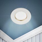 Встраиваемый светильник алюминиевый ЭРА KL107 WH/GD MR16 GU5.3 белый золото купить оптом недорого