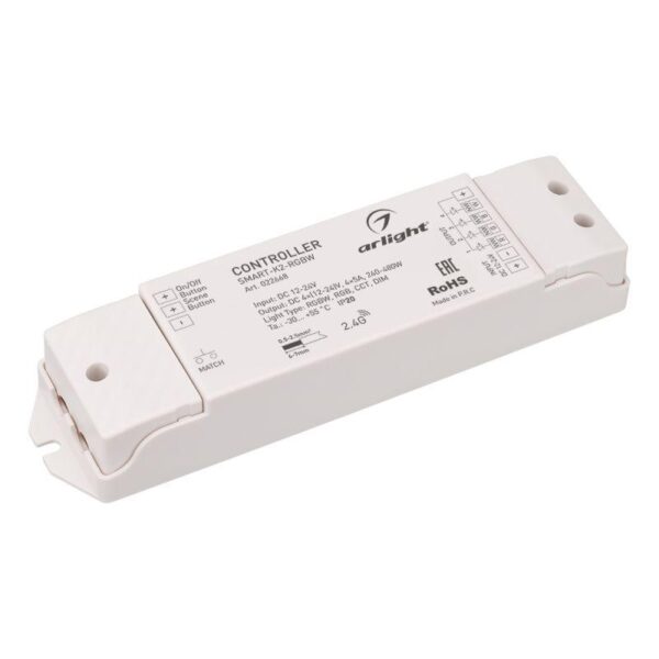 Контроллер SMART-K2-RGBW (12-24В 4х5А 2.4G) IP20 пластик Arlight 022668 оптом купить цена