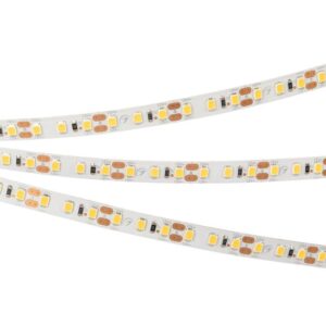 Лента светодиодная RT-A120-8mm 12V Warm 3000К 9.6Вт/м IP20 2835 открыт. (уп.5м) Arlight 024116(2) оптом купить цена