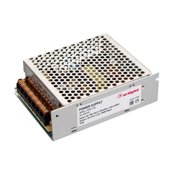 Блок питания ARS-100-24 24В 4.2А 100Вт IP20 сетка 2 года Arlight 026123 оптом купить цена