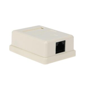 Розетка компьютерная 1-м ОП RJ45 кат.5E UTP неэкранир. бел. Rexant 03-0121 оптом купить цена