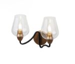 Бра светильник Rivoli Fresco 5045-402 настенный 2 * E14 40 Вт лофт - кантри купить оптом недорого
