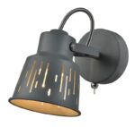 Светильник настенно-потолочный спот Rivoli Kalma 7059-701 1 х Е27 40 Вт поворотный с выключателем купить оптом недорого