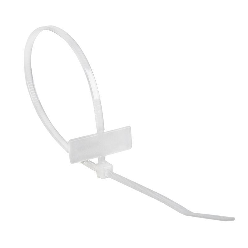 Хомут кабельный 2.5х200 нейл. под маркер бел. (уп.100шт) Rexant 07-0206 купить оптом выгодно Хомут кабельный 2.5х200 нейл. под маркер бел. (уп.100шт) Rexant 07-0206 оптом купить цена