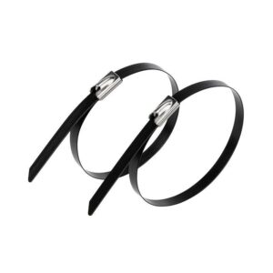 Хомут стальной с полимерным покрытием 300х4.6 (уп.50шт) Rexant 07-0308-5 оптом купить цена