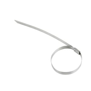 Хомут-стяжка стальной 400х7.9мм (уп.100шт) Rexant 07-0410-100 оптом купить цена