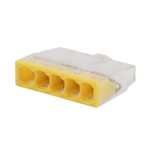 Экспресс-клемма строительно-монтажная СМК 2273-205 5-проводная 0.5-2.5кв.мм (уп.100шт) Rexant 07-3214 оптом купить цена