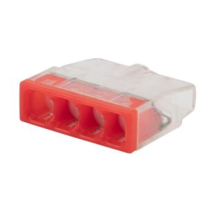 Экспресс-клемма строительно-монтажная СМК 2273-244 4-проводная 0.5-2.5кв.мм с пастой (уп.100шт) Rexant 07-3218 оптом купить цена