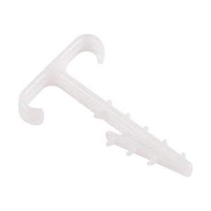 Дюбель-хомут Т-образный для двух плоских кабелей 2х12 КФ (уп.100шт) Rexant 07-4615 оптом купить цена