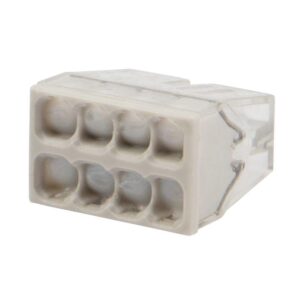 Экспресс-клемма строительно-монтажная СМК 2273-248 8-проводная 0.5-2.5кв.мм с пастой (уп.50шт) Rexant 07-5230 оптом купить цена