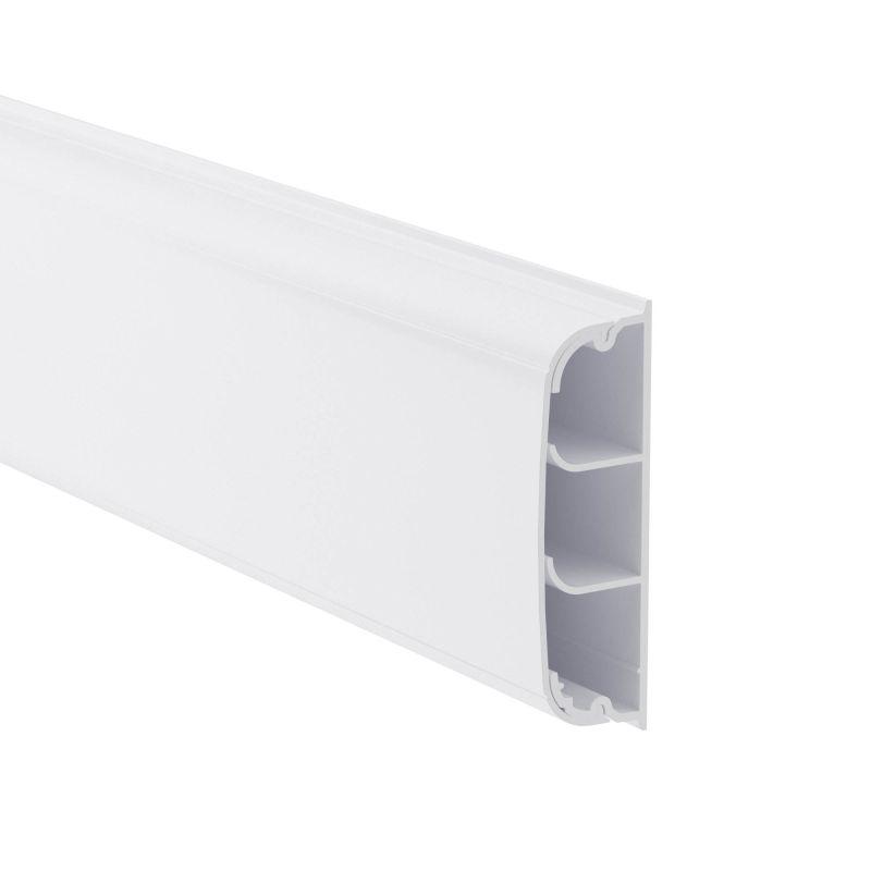 Кабель-канал плинтусный 70х22 L2000 пластик DKC 07200 купить оптом выгодно Кабель-канал плинтусный 70х22 L2000 пластик DKC 07200 оптом купить цена