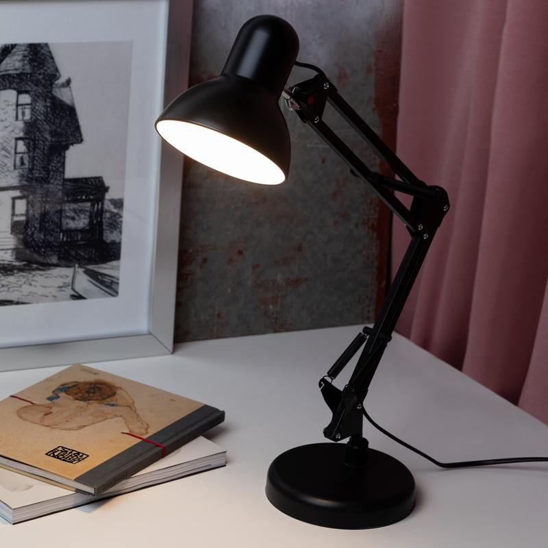 Настольный светильник ЭРА N-214-E27-40W-BK черный оптом купить хорошая цена Настольный светильник ЭРА N-214-E27-40W-BK черный купить оптом недорого