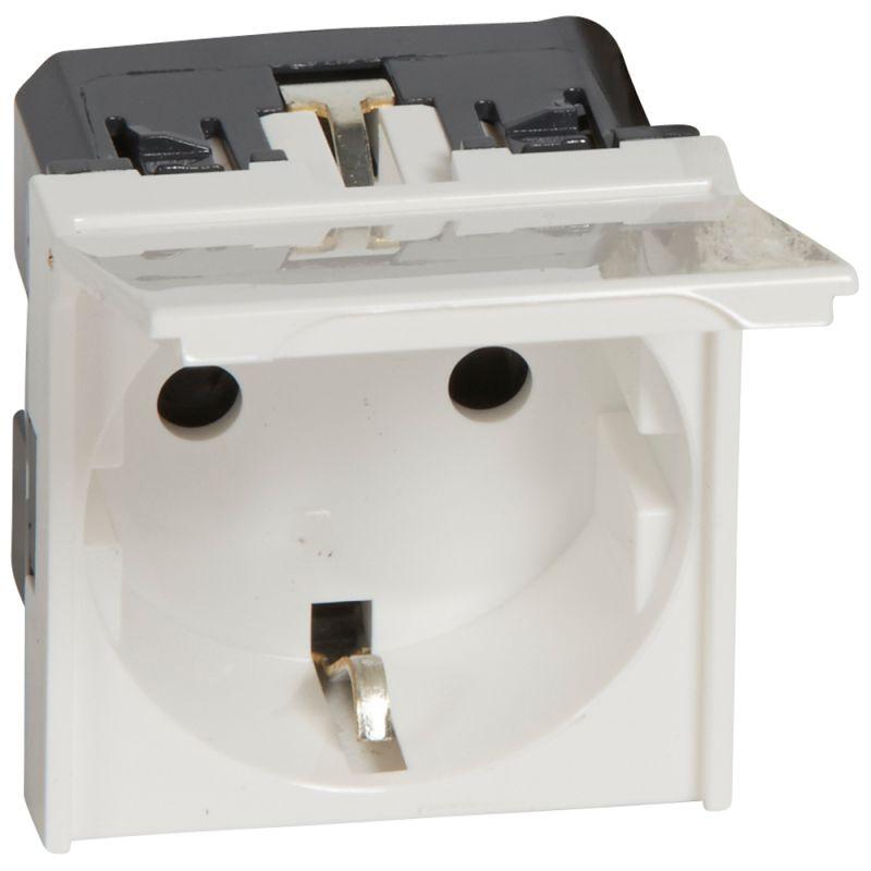 Розетка 1-м СП 2мод. Mosaic 16А IP41 антибактер. 2P+E с заземл. с крышкой безвинтов. клеммы механизм бел. Leg 077219 купить оптом выгодно Розетка 1-м СП 2мод. Mosaic 16А IP41 антибактер. 2P+E с заземл. с крышкой безвинтов. клеммы механизм бел. Leg 077219 оптом купить цена