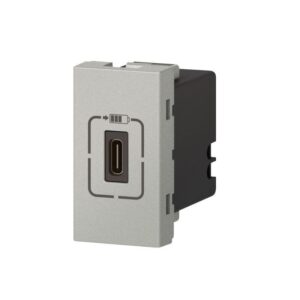 Розетка 1мод. USB-C Mosaic для зарядки алюм. Leg 079389 оптом купить цена