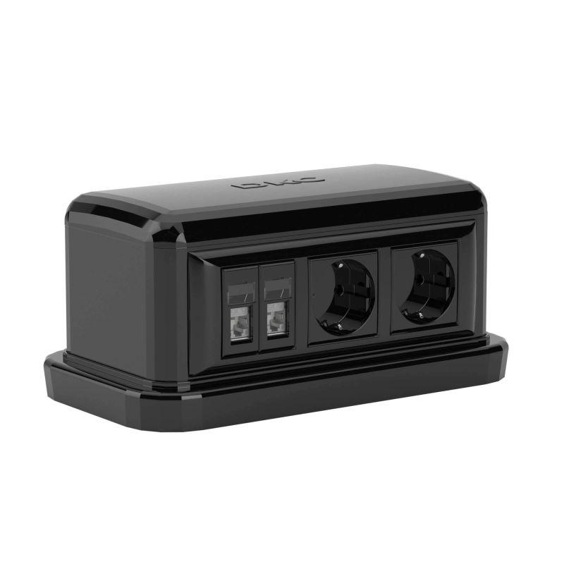 Башенка напольная BUS 12мод. черн. DKC 09090 купить оптом выгодно Башенка напольная BUS 12мод. черн. DKC 09090 оптом купить цена