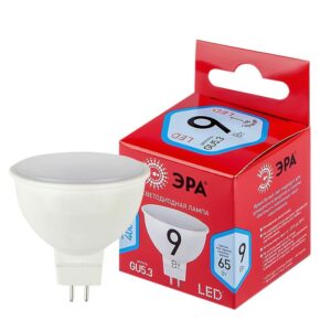 Лампочка светодиодная ЭРА RED LINE LED MR16-9W-840-GU5.3 R GU5.3 9 Вт софит нейтральный белый свет купить оптом недорого