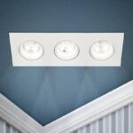 Встраиваемый светильник декоративный ЭРА KL92-3 WH MR16/GU5.3 белый