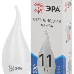 Лампочка светодиодная ЭРА STD LED BXS-11W-840-E14 E14 / Е14 11Вт свеча на ветру нейтральный белый свет купить оптом недорого