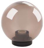 Садово-парковый светильник ЭРА НТУ 01-60-205 шар дымчатый на опору / кронштейн IP44 Е27 max60Вт d200mm купить оптом недорого