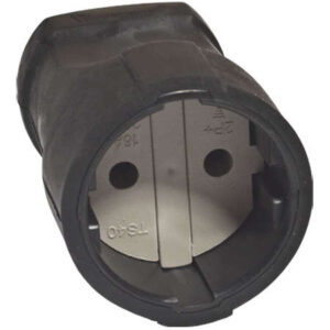 Розетка переносная 10А 250В без заземл. ПВХ-облив черн. UNIVersal ОА0150 оптом купить цена