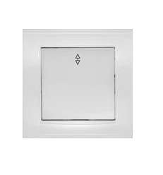 Переключатель проходной 1-кл. СП Бриллиант 10А IP20 бел. UNIVersal 7947373 оптом купить цена