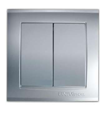 Выключатель 2-кл. СП Бриллиант 10А IP20 серебр. UNIVersal 7949650 купить оптом выгодно Выключатель 2-кл. СП Бриллиант 10А IP20 серебр. UNIVersal 7949650 оптом купить цена