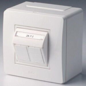 Коробка PDD-N60 с 2 розетками Brava RJ45 кат.5E (телефон/компьютер) бел. DKC 10656 оптом купить цена