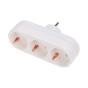 Разветвитель 3-м с заземл. 16А IP20 линейный бел. Rexant 11-1079 оптом купить цена