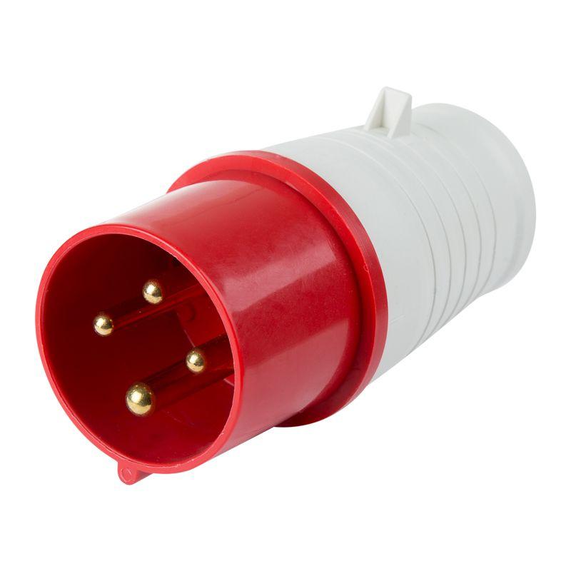 Вилка 024 переносная 3Р+РЕ 32А 380В IP44 Rexant 11-8904 купить оптом выгодно Вилка 024 переносная 3Р+РЕ 32А 380В IP44 Rexant 11-8904 оптом купить цена