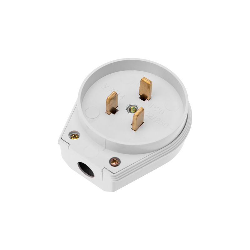 Вилка ВШ для электрической плиты 32А 250 В 2Р+РЕ бел. Rexant 11-8931 купить оптом выгодно Вилка ВШ для электрической плиты 32А 250 В 2Р+РЕ бел. Rexant 11-8931 оптом купить цена