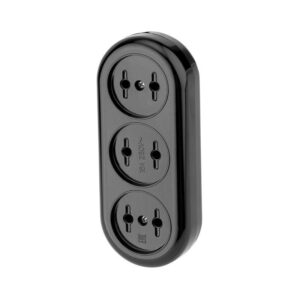 Колодка удлинителя 3-м без заземл. 16А карболит черн. Rexant 11-8979 оптом купить цена