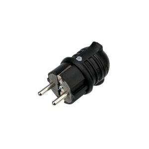 Вилка угловая влагозащ. с/з 16А IP44 каучук Rexant 111-003 оптом купить цена