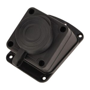 Розетка штепсельная влагозащ. стационарная угловая ОУ 16А IP44 230В 2P+PE каучук PROCONNECT 111-127-4 оптом купить цена