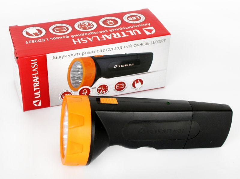 Фонарь аккумуляторный LED3829 9LED аккум. SLA 220В пластик. черн./желт. (кор.) Ultraflash 11240 купить оптом выгодно Фонарь аккумуляторный LED3829 9LED аккум. SLA 220В пластик. черн./желт. (кор.) Ultraflash 11240 оптом купить цена