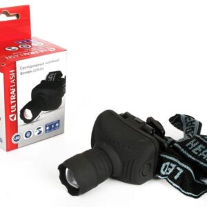 Фонарь налобный LED 5354 1Вт LED ZOOM 3 режима 3хR03 сер. Ultraflash 11549 оптом купить цена