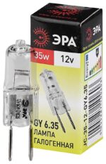 Лампочка галогенная ЭРА GY6.35-JC-35W-12V GY6.35 35Вт капсула теплый белый свет купить оптом недорого