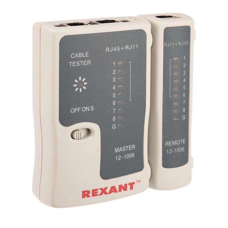 Тестер кабеля RJ45+RJ11 (HT-C004) (TL-468) Rexant 12-1006 купить оптом выгодно Тестер кабеля RJ45+RJ11 (HT-C004) (TL-468) Rexant 12-1006 оптом купить цена