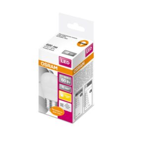 Лампа светодиодная LED Star Classic P 60 6.5W/830 6.5Вт шар матовая 3000К тепл. бел. E27 550лм 220-240В пластик. OSRAM 4058075134355 оптом купить цена