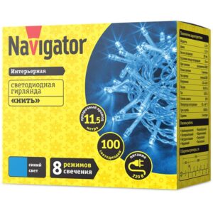 Гирлянда светодиодная 14 026 NGF-S01-100B-10-11.5m-230-C8-TR-IP20 Navigator 14026 оптом купить цена
