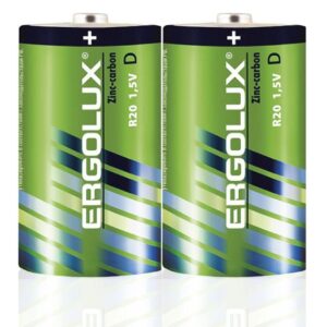 Элемент питания солевой D/R20 1.5В SR2 (уп.2шт.) Ergolux 12442 оптом купить цена