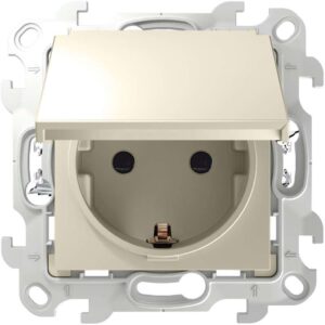 Розетка 1-м СП Simon 24 16А IP44 2P+E Push&Go механизм сл. кость Simon 2420448-031 оптом купить цена