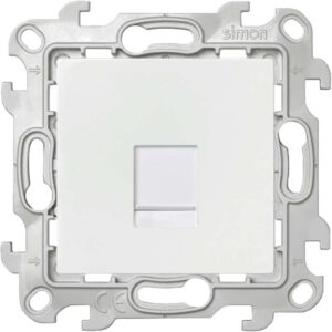Розетка телефонная СП Simon 24 RJ11 IP20 механизм бел. Simon 2410480-030 оптом купить цена