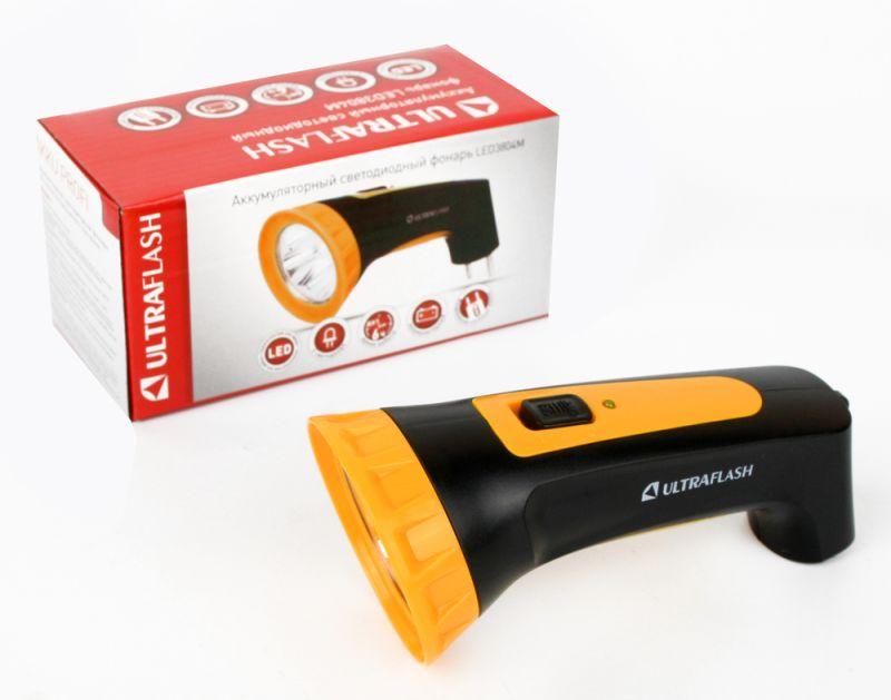 Фонарь аккумуляторный LED3804M 4LED аккум. SLA 220В пластик. черн./желт. (кор.) Ultraflash 12867 купить оптом выгодно Фонарь аккумуляторный LED3804M 4LED аккум. SLA 220В пластик. черн./желт. (кор.) Ultraflash 12867 оптом купить цена