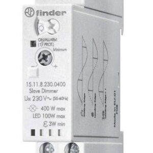 Диммер модульный ведомый электронный (Slave) управление сигналом 0-10В от ведущего диммера (Master) разные типы ламп до 400Вт 230В AC (50Гц) IP20 FINDER 151182300400 оптом купить цена