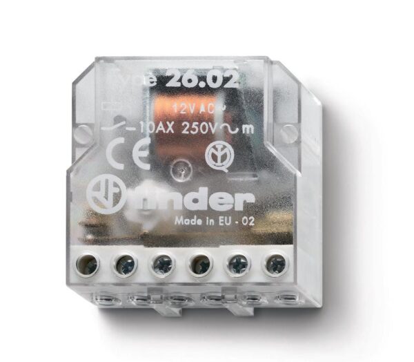 Реле шаговое электромеханич. 2NO 10А 2 состояния AgNi 230В AC монтаж в коробке IP20 FINDER 260282300000 оптом купить цена