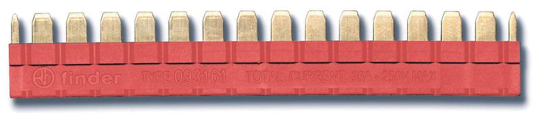 Соединитель шинный 16п красн. FINDER 093161 купить оптом выгодно Соединитель шинный 16п красн. FINDER 093161 оптом купить цена