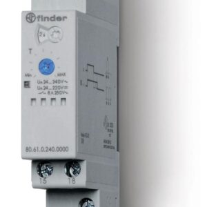 Таймер модульный 1-функциональный (BI) 24…240В AC/DC 1CO 8А 17.5мм регулировка времени 0.05с…180с IP20 FINDER 806102400000 оптом купить цена