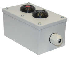 Пост кнопочный ПКУ-15-21.121-54 У2 (1хВК30-10-11110-54 (1з+1р) черн. + 1хВК30-10-11110-54 (1з+1р) красн. + PG-19) пост управления Электротехник ET054487 оптом купить цена