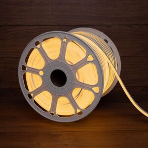 Шнур светодиодный гибкий неон LED SMD 8х16мм 120LED/м теп. бел. (уп.100м) Neon-Night 131-046 оптом купить цена